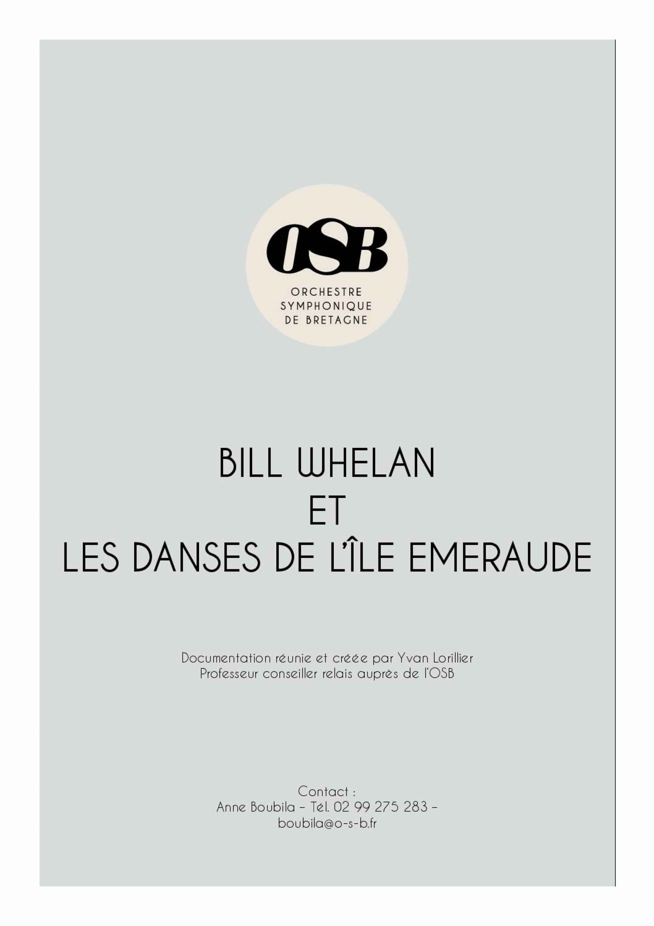 Bill_Whelan et les danses de l'île Emeraude